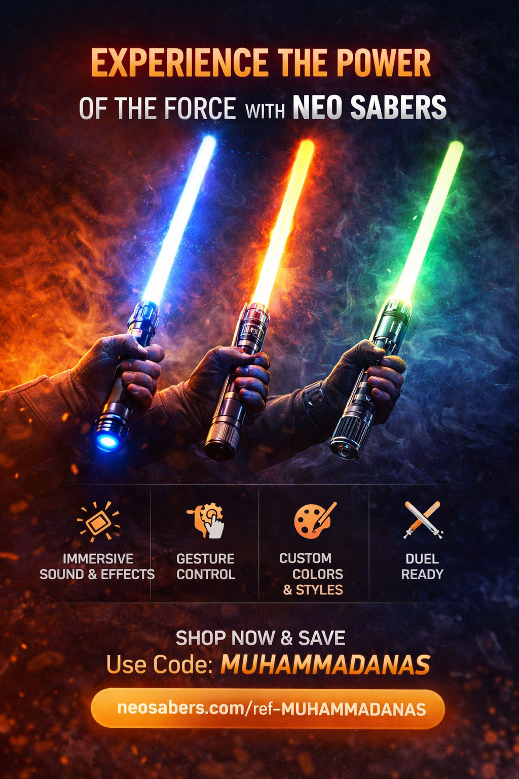 Experience the Power of the Force with NEO Sabers